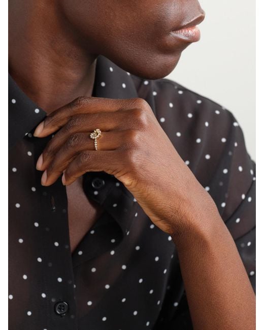 Sophie Bille Brahe Natural Rêve Escargot 18-Karat Recycled Diamond Ring