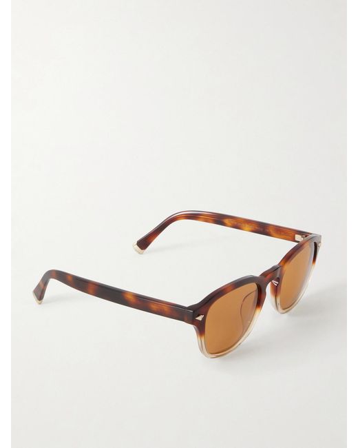 Brunello Cucinelli Multicolor Round-Frame Acetate Sunglasses