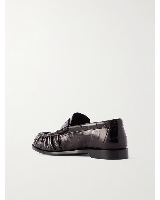 Saint Laurent Black Le Loafer Eel Loafers
