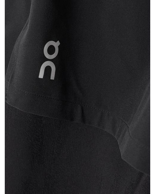 On Shoes Black Pace Layered Recycled-Shell And Stretch-Jersey Shorts
