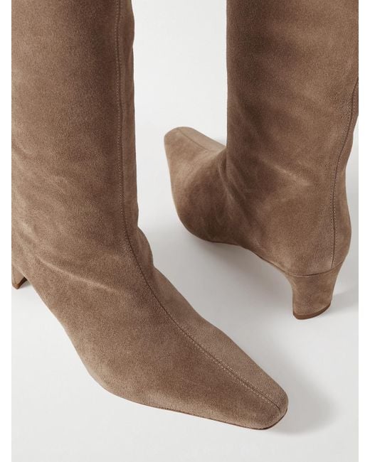 Staud Brown Wally Suede Boots