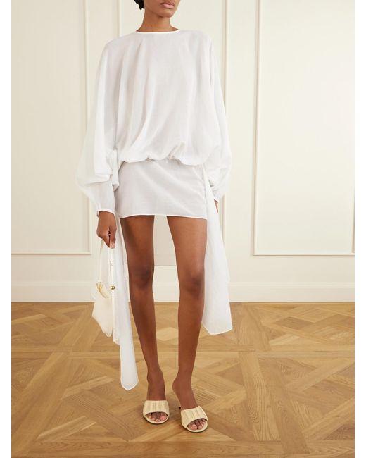 Jacquemus Natural Raffia-Effect Leather Sandals