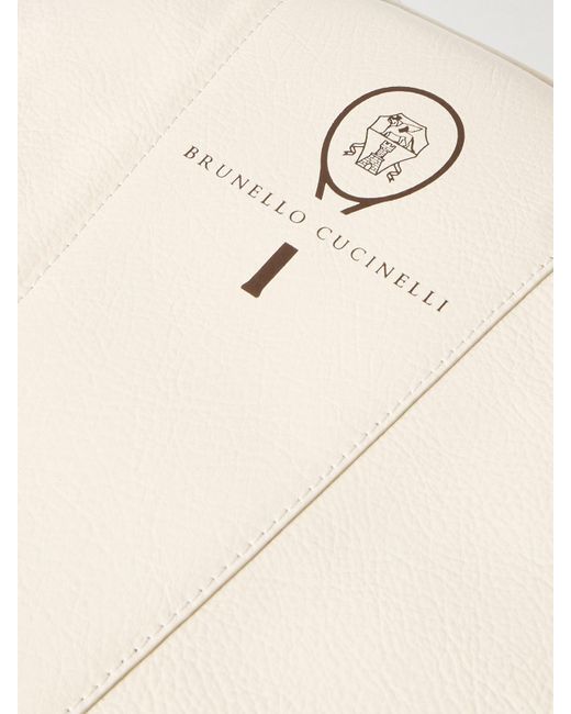 Brunello Cucinelli Natural Leather And Mesh Tennis Racket Bag