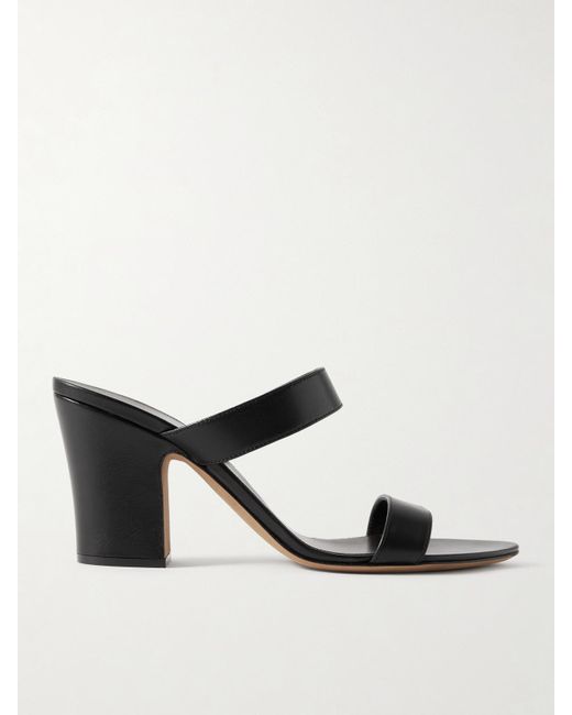 The Row Black Awar Mules Aus Leder