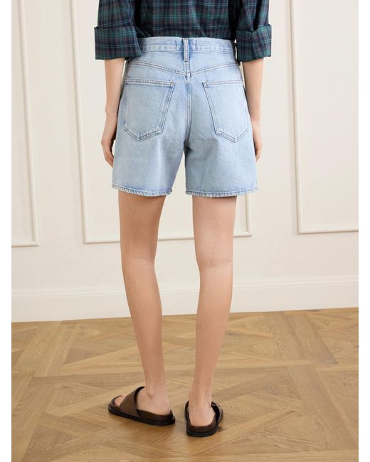 Agolde Blue Dame Denim Shorts