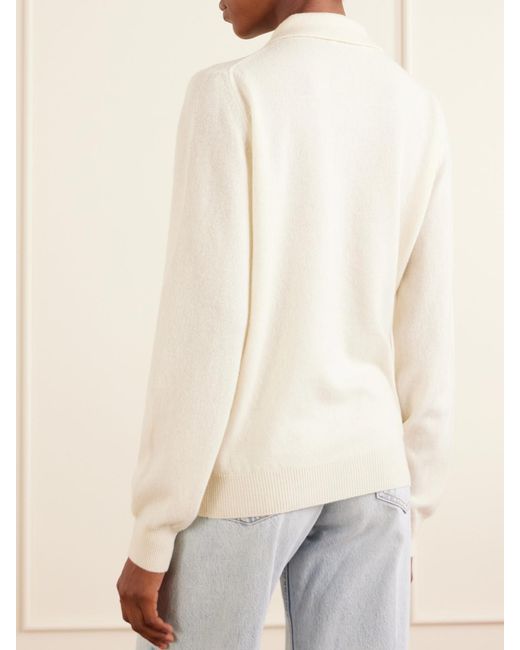 Blazé Milano Natural Highland Wool And Cashmere-Blend Polo Sweater