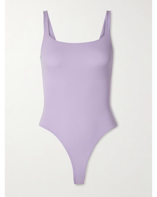 Skims Purple Fits Everybody Thong Bodysuit – Lily – String-Body