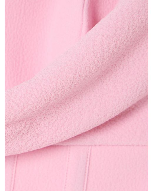 Rebecca Vallance Pink Empress Strapless Draped Crepe Mini Dress