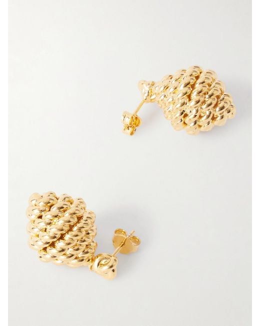 Totême Metallic Rope-Plated Earrings