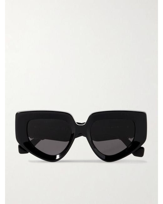 Loewe Black Cat-Eye Acetate Sunglasses