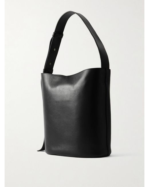LIE STUDIO Black Norma Tote Aus Leder