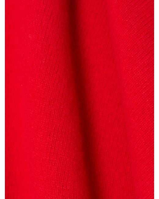 Leset Red Jesse Wool Mock Neck Sweater