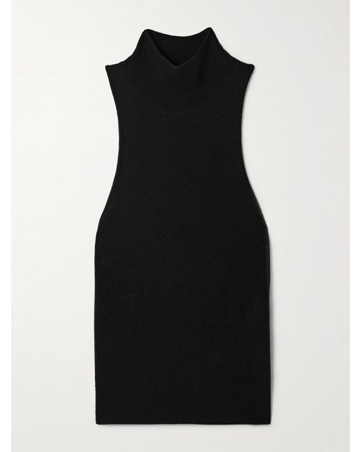 Nili Lotan Black Hansen Merino Wool And Cashmere-Blend Turtleneck Tank