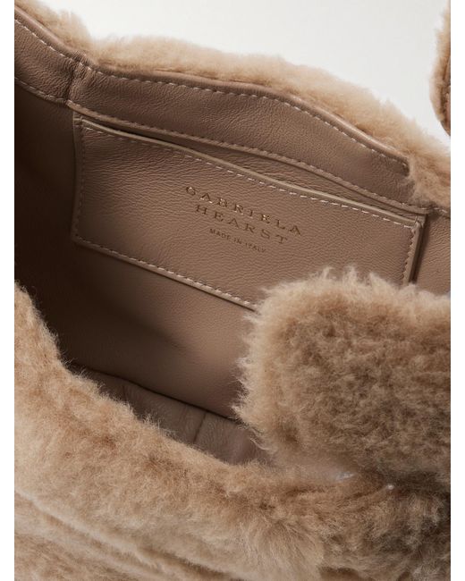 Gabriela Hearst Natural Soft Demi Wool, Silk And Cashmere-Blend Clutch
