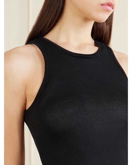 Totême Black Jersey Tank Top