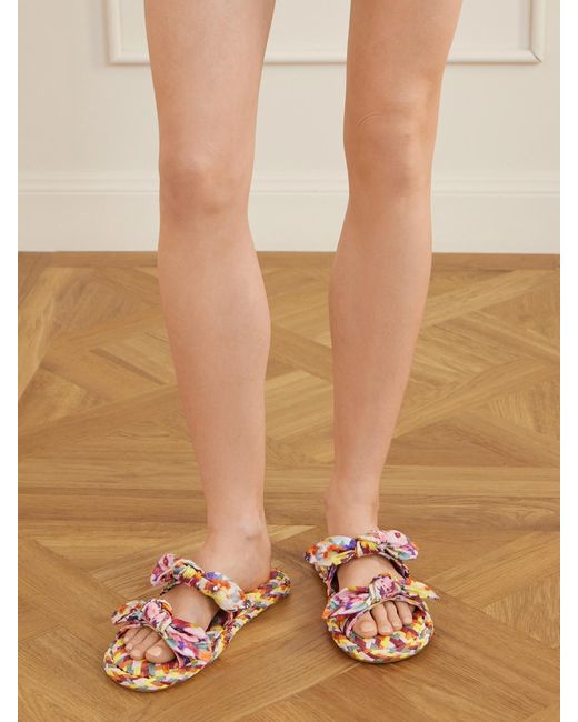 Zimmermann Multicolor Carousel Woven Slides