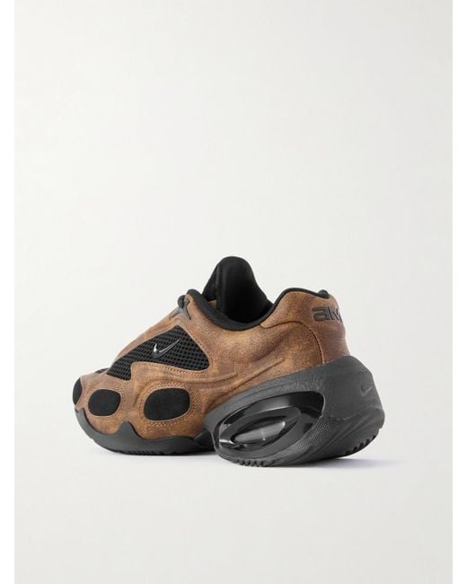 Nike Brown Air Max Muse Sneakers Aus Veloursleder Mit Mesh-Einsätzen