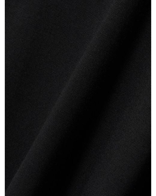 ÉTERNE Black Stehkragenoberteil Aus Stretch-Modal-Jersey