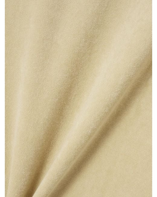 Marysia Swim Natural Bellini Scalloped Cotton-Blend Terry Shorts