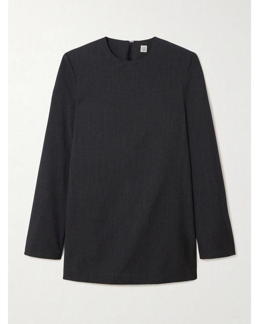 Totême  Black Wool Blouse