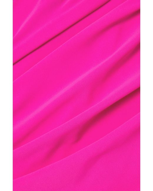 AZ FACTORY Pink Ester Manas Draped Stretch-Jersey Mini Dress