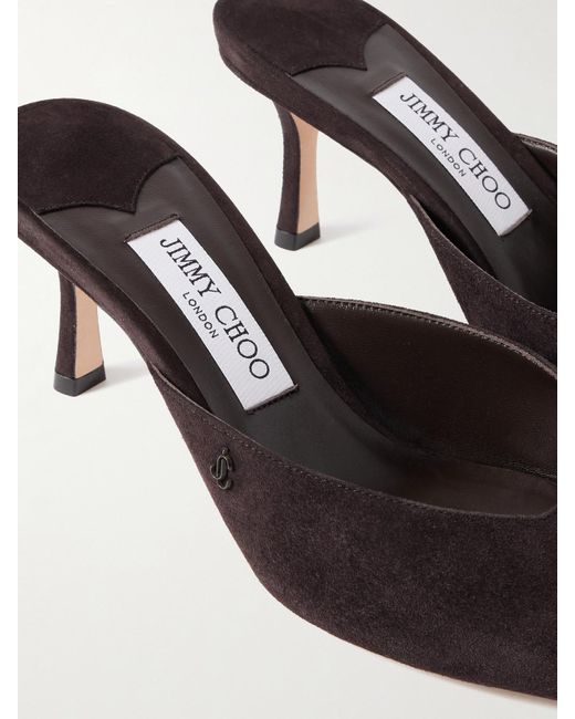 Mules En Daim Vivi 65 Jimmy Choo en coloris Brown