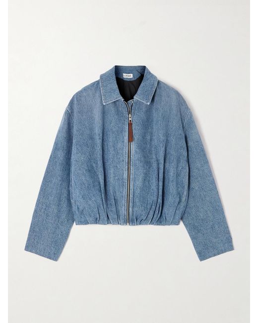 Loewe Blue Draped Denim Jacket