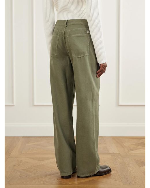 Still Here Green Everyday Mid-Rise Straight-Leg Jeans