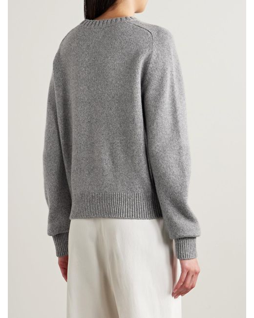 Khaite Gray Nera Cashmere Sweater