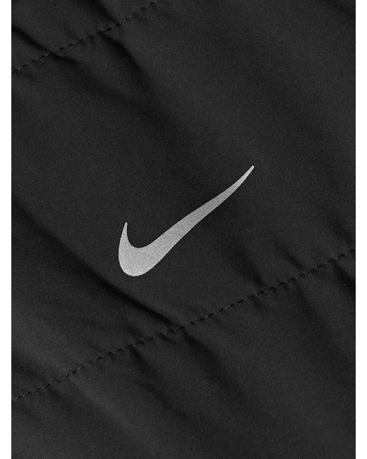 Nike Black Swift Quilted Therma-Fit Turtleneck Vest