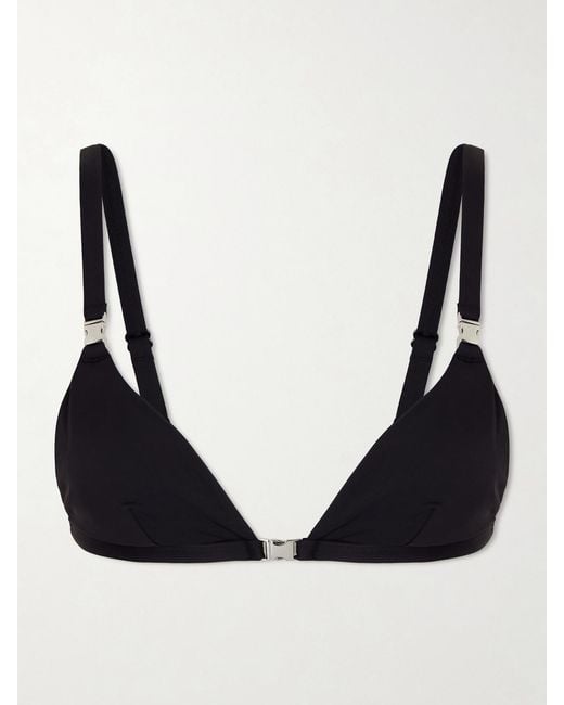 Staud Black Myra Bikini Top