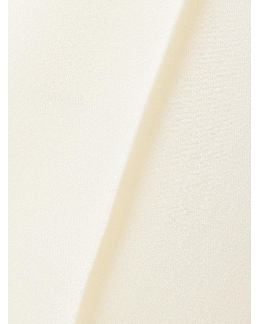 Jil Sander Natural Hose Mit Weitem Bein Aus Satin