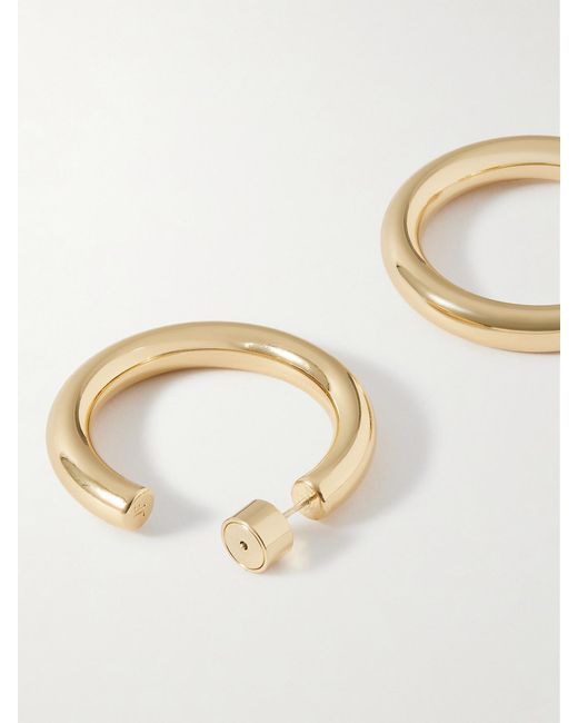 Jennifer Fisher Natural Natasha Mini-Plated Hoop Earrings