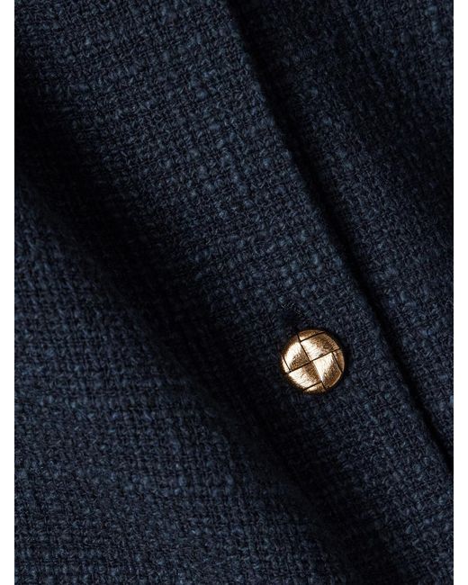 Blazé Milano Blue Missy Appaloosa Cotton-Blend Tweed Mini Skirt