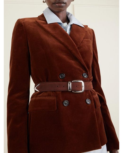 Andersons Brown Suede Belt