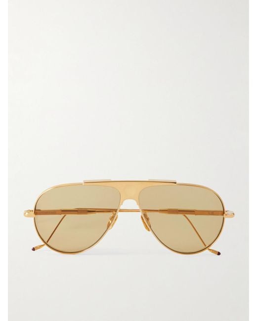 Jacques Marie Mage Natural Daido Pilotensonnenbrille Aus Titan