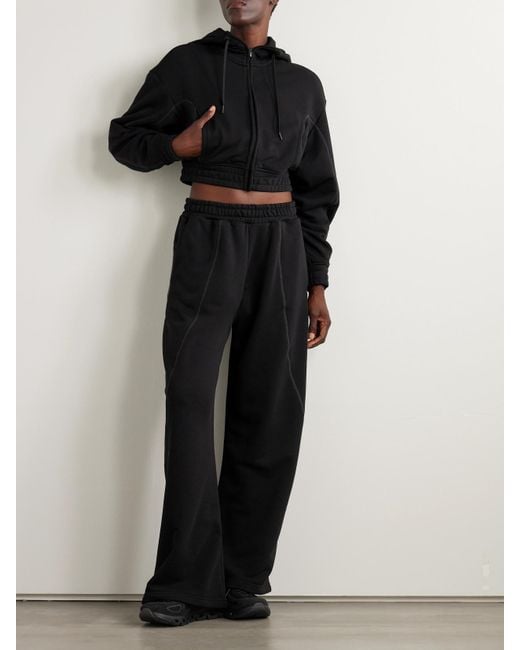On Shoes Black Fka Twigs Club Jogginghose Mit Weitem Bein Aus Jersey Aus Einer Baumwollmischung