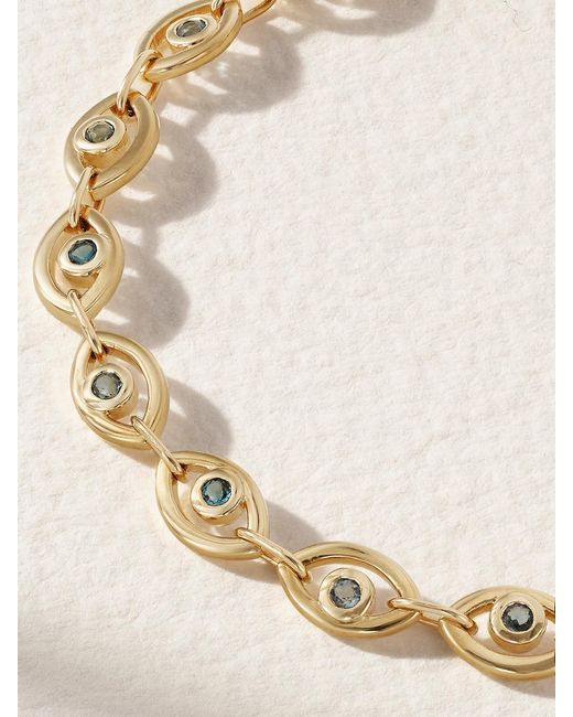 Melissa Joy Manning Natural 14-Karat Topaz Tennis Bracelet