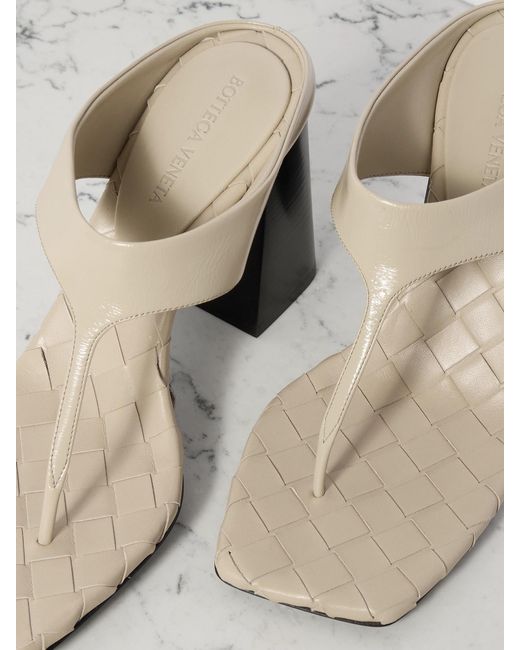 Bottega Veneta White Leather Sandals