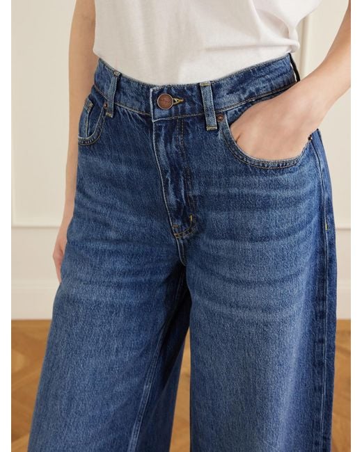 La Ligne Blue High-Rise Wide-Leg Jeans