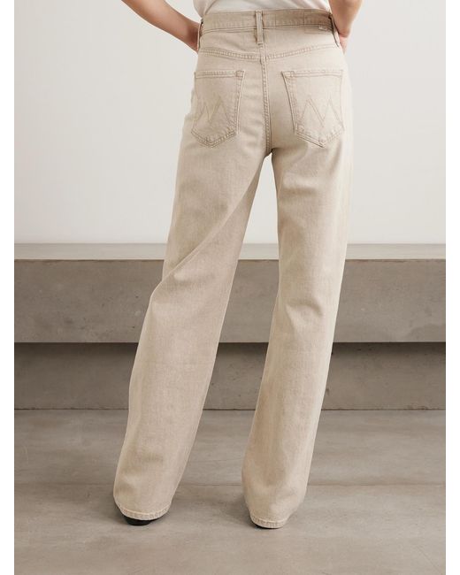 Mother Natural The Dodger Sneak Mid-Rise Wide-Leg Jeans
