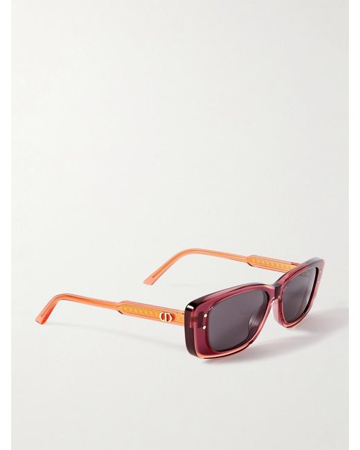 Diorhighlight S21 Rectangular-Frame Acetate Sunglasses Dior en coloris Pink