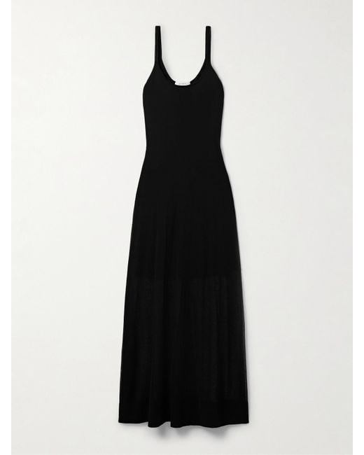 La Ligne Black Tess Maxikleid Aus Einer Baumwollmischung
