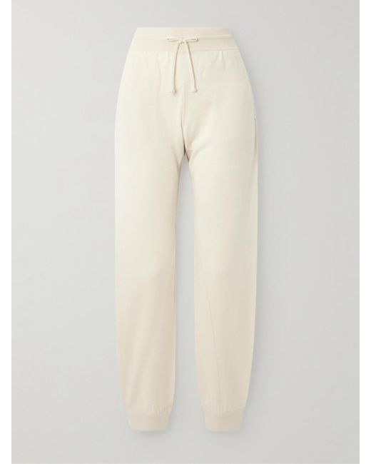 Loro Piana Natural Cocooning Cashmere Tapered Track Pants