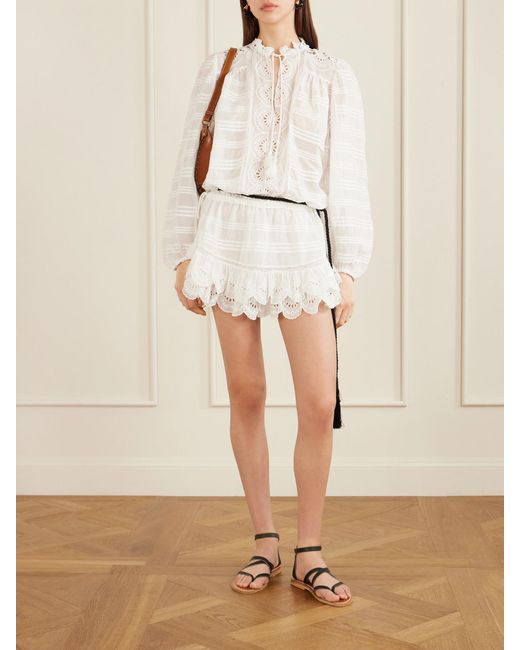 Isabel Marant White Flowing Dress With Refined Silhouette