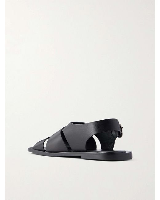 Proenza Schouler White Capri Fisherman Suede Sandals