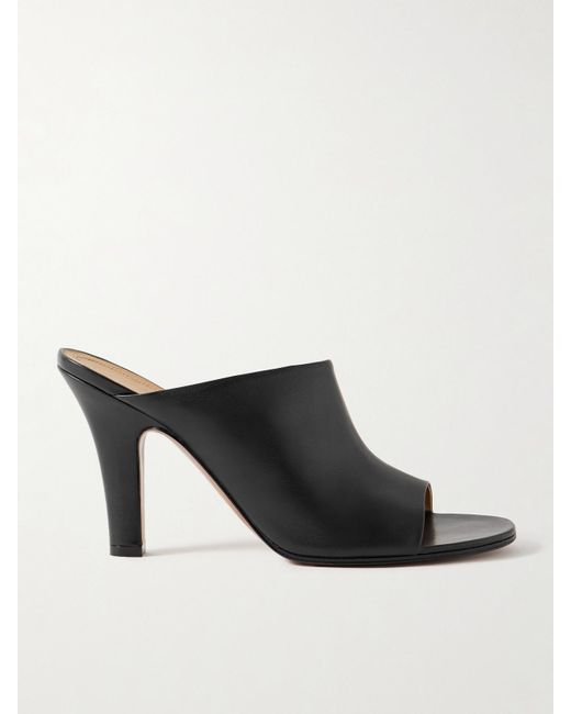 The Row Black Signum Mules Aus Leder