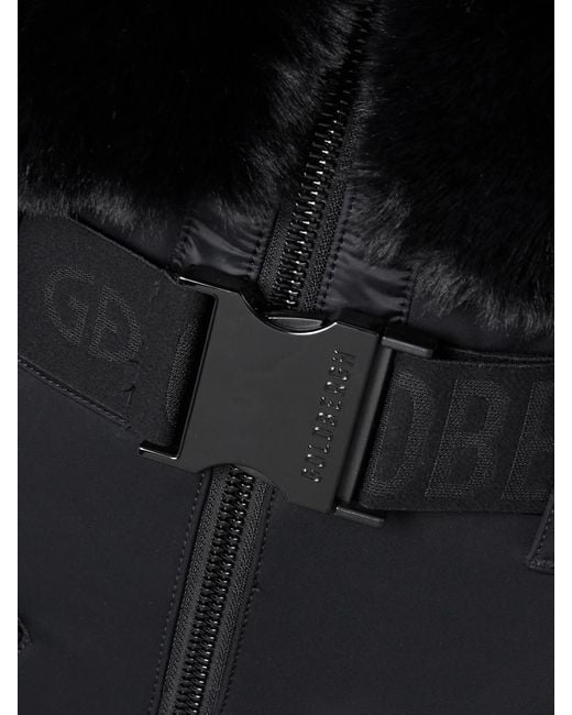 Goldbergh Black Lieke Skianzug Aus Faux Fur Mit Gürtel