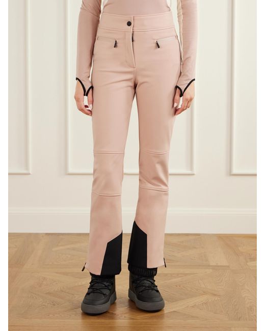 Moncler Natural Shell Straight-Leg Ski Pants