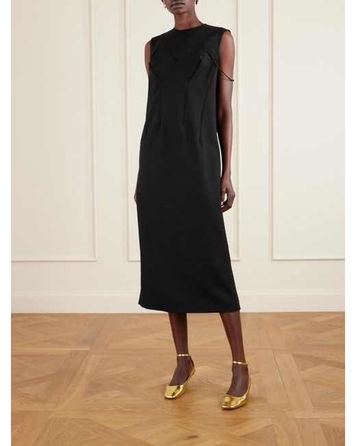 Calvin Klein Black Pina Midikleid Aus Wolle